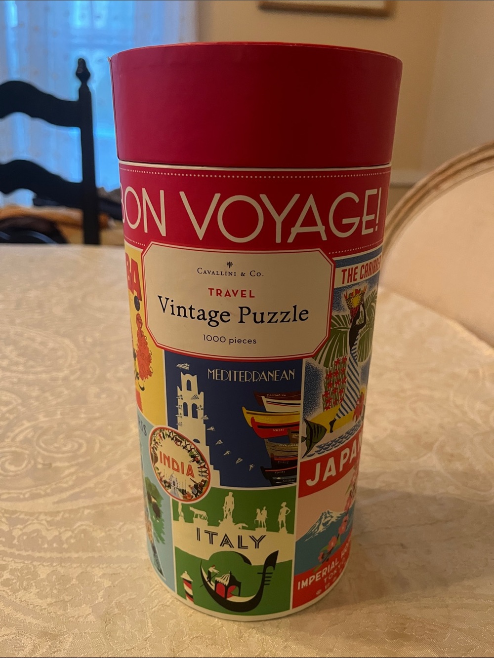 Cavalini Travel Vintage Puzzle Multicolor 1000 piece in EUC